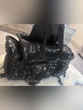 Navy Digital Camo Utility Duffel Bag -